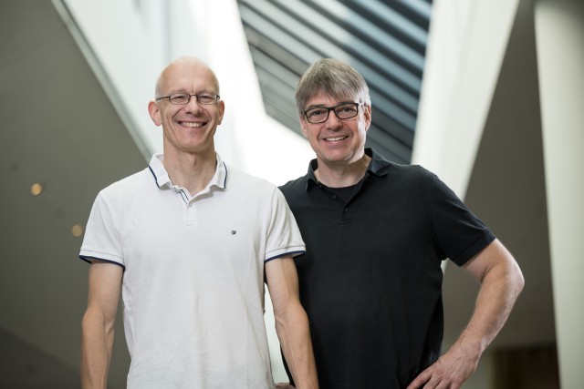 Portraits of Prof. Matthias Vojta and Prof. Christian Pfleiderer.